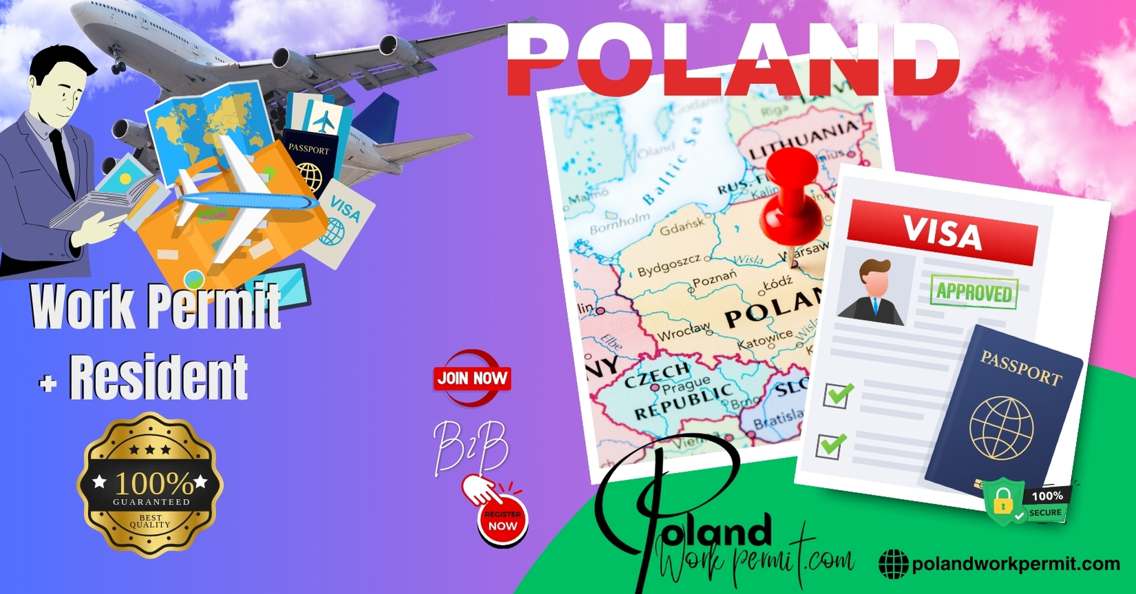 How to Apply for a Work Permit, Student Visa, Business Visa, Investor Visa, and Resident Card Visa from Armenia to Poland?